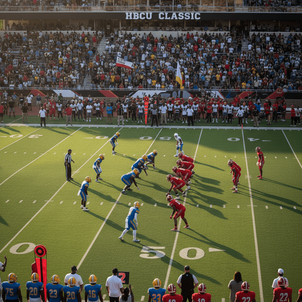 HBCU college football game in progress